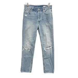 Gap 90s Straight Leg High Rise Distressed Jeans Size 28